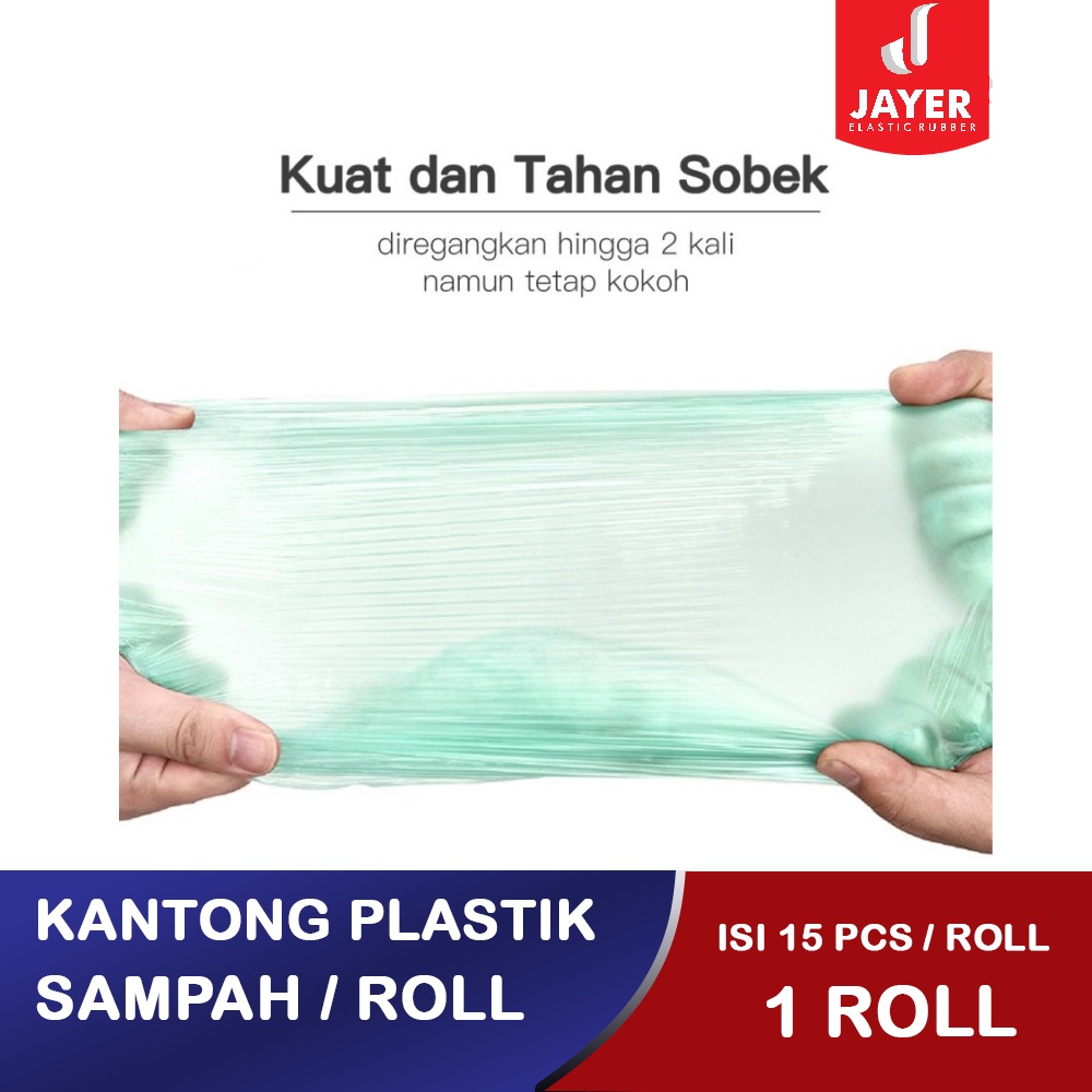 Kantong Plastik Sampah Per roll Isi 15 Pcs Tahan Bocor