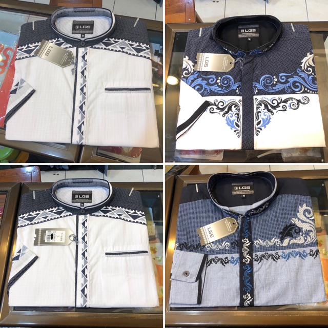 SALE SALE BAJU MUSLIM PRIA KOKO TAQWA LGS PENDEK PANJANG MOTIF BORDIR
