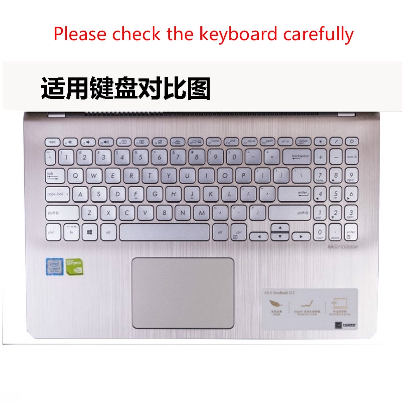 15.6inch Soft Ultra-thin Silicone Laptop Keyboard Cover Protector for ASUS S2 S5300 V5000 S5300F