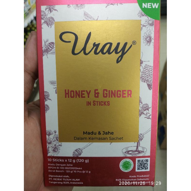 

MADU URAY HONEY (HONEY & GINGER) in STICK 120GR