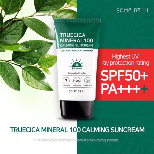 Somebymi Sunblock Sunscreen Truecica Mineral Calming Tone-Up Suncream 50ml (BPOM)