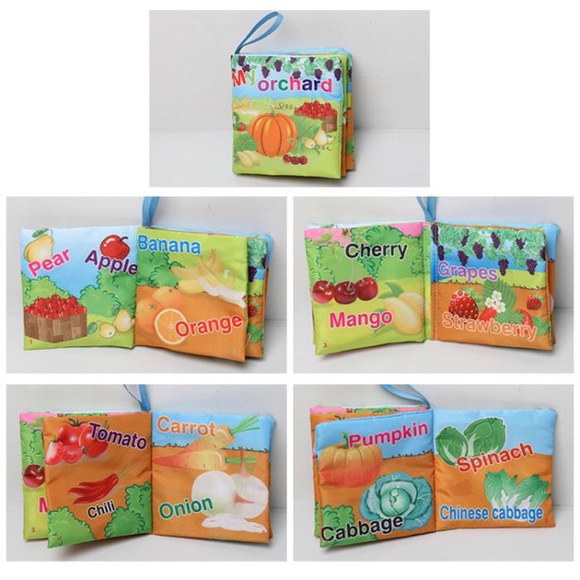 Buku bayi bunyi buku bantal bayi soft book baby mainan edukasi BU203