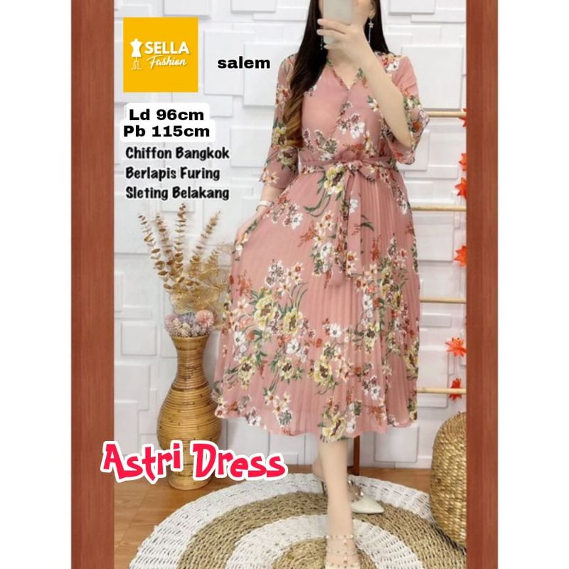 DRESS BAHAN CHIFFON BANGKOK // BERLAPIS FURING