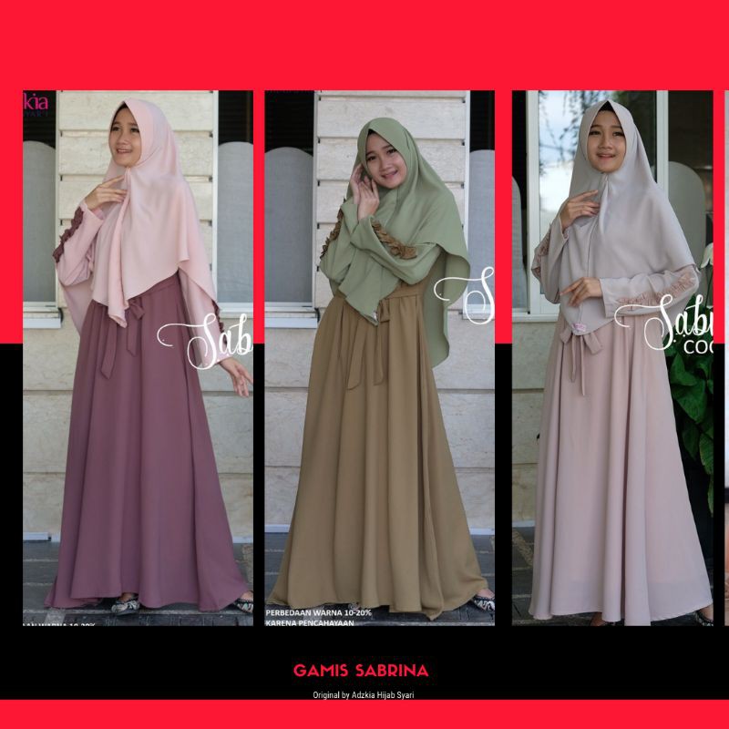 Gamis Sabrina Original by Adzkia Hijab Syari