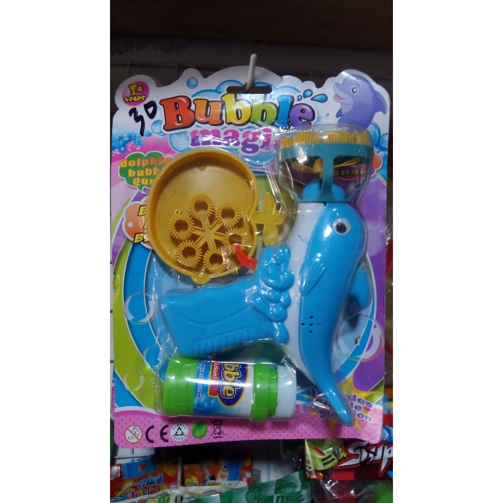 Bubble gun 6 mata pistol gelembung sabun