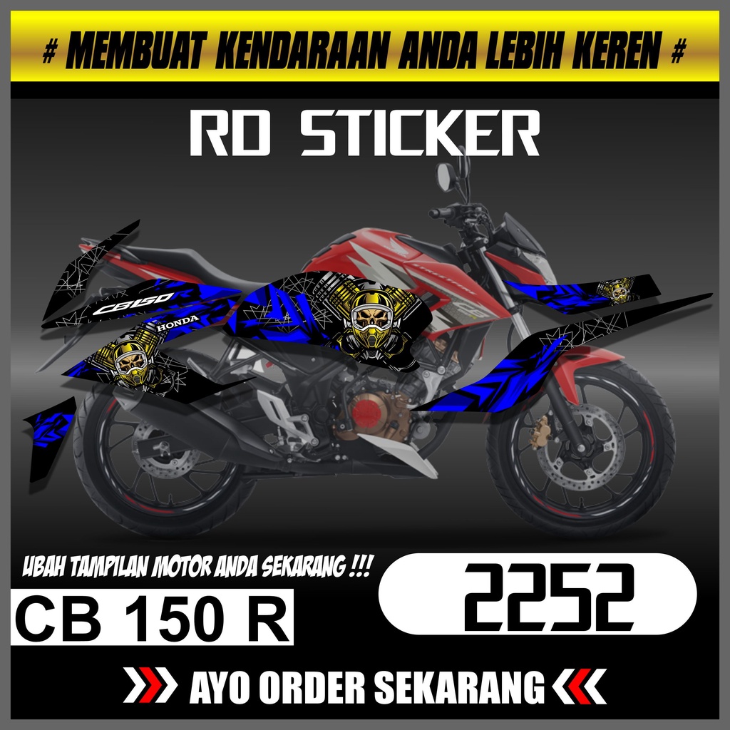 Striping CB 150 R FACELIFT 2016-2018 Striping CB 150 R FACELIFT Decal Motor CB 150 R FACELIFT stripi