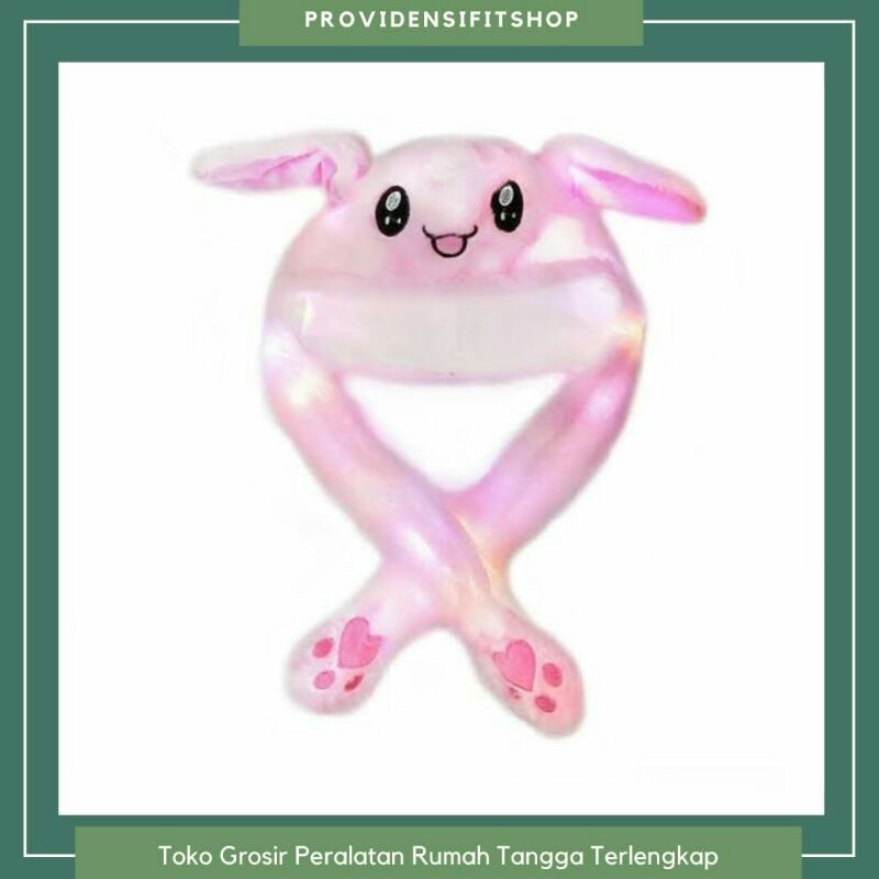 Bunny Ear Hat LED topi kelinci Lucu Rabbit Hat Dance