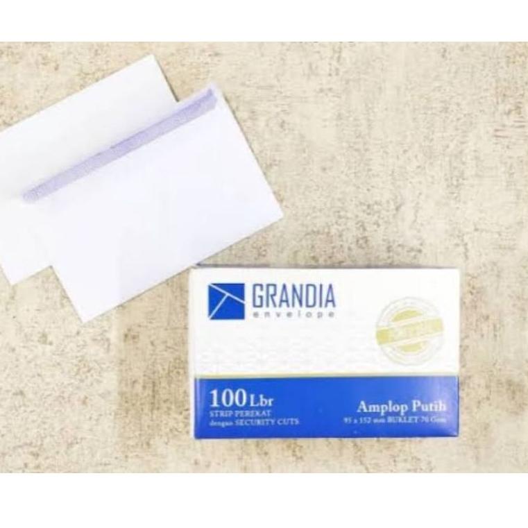 

(V3G7) ★ Amplop putih grandia/merpati besar isi 100 lembar //Stock@banyak