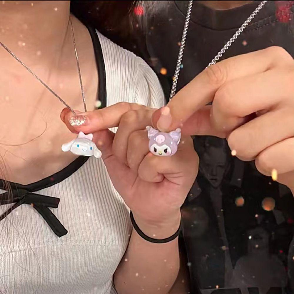 [Elegan] Wanita Kalung Minoritas Keren Unik Paduan Chian Resin Liontin Perhiasan Aksesoris Melody Pompompurin Anak Hadiah Klavikula Rantai