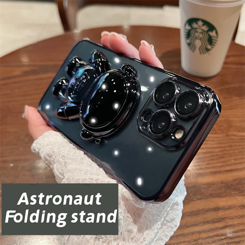 IPHONE Casing Ponsel shockproof Dengan stand Astronot Kompatibel Dengan Iphone7 8 plus x xr xs max 11 12 13 14 pro max