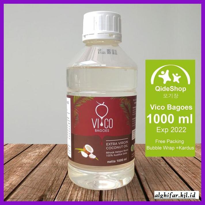 

lanoisidartdrink- vico bagoes 1 liter 1l 1000ml vco virgin coconut oil minyak kelapa -asliii-