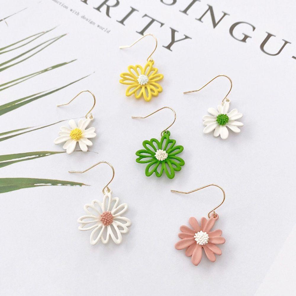 Lily Flower Ear Stud Gaya Korea Baru Elegan Manis Pesona Perhiasan