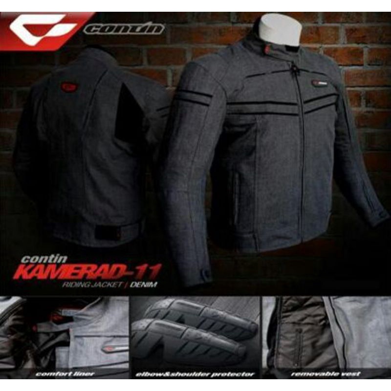 Jaket Contin Kamerad Jaket Denim Jaket Touring