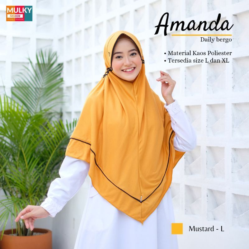 Jual jilbab kaos cantik Amanda | Shopee Indonesia