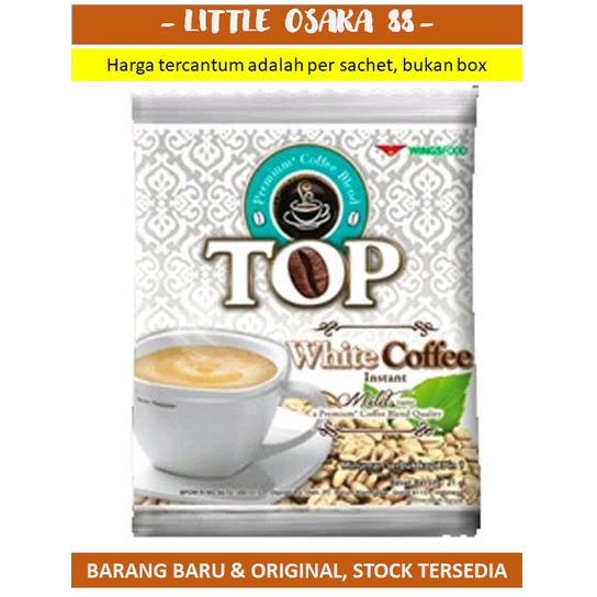Kopi Instant Top White Coffee 3 in 1 Sachet 21 gr