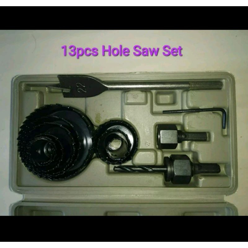 Hole Saw Set 13pcs Hole Saw Kayu Hole Saw Kit Mata Bor Hole Saw Strong