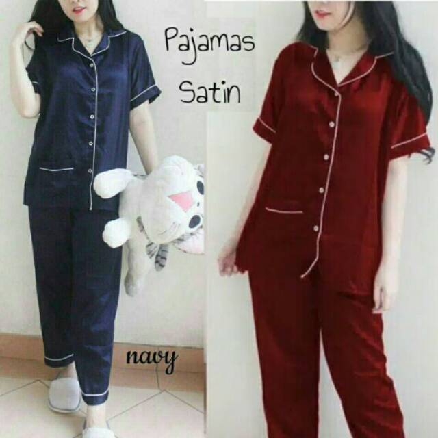 Piyama cp allsize dan xxl jumbo eropa polos baju  tidur  
