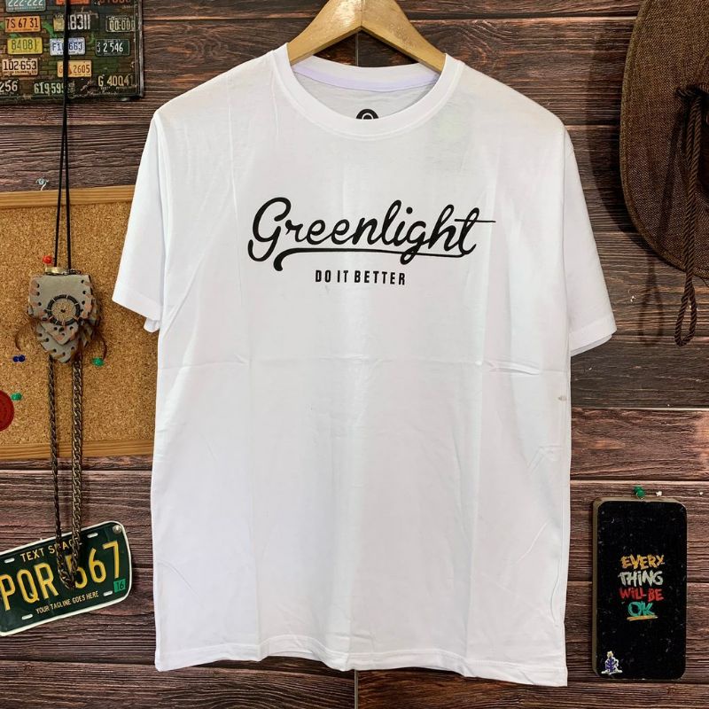 JSCLOTHING KAOS DISTRO COWOK CEWEK GREEN LIGHT DO IT BETTER
