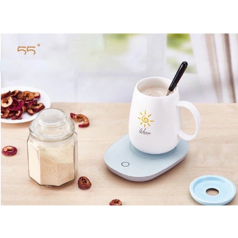 Tatakan Gelas Pemanas Coffee Cup Warmer Heating Pad - NN201 - White