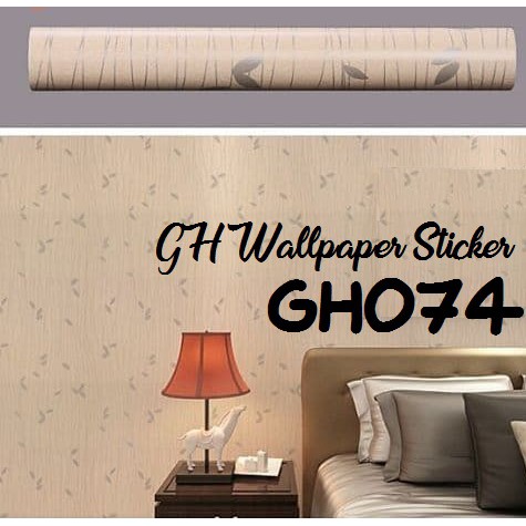 Wallpaper Dinding Wallstiker kamar tidur - Wallpaper Hiasan dinding 45cm x 9m