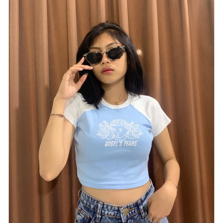 CROP TOP RAGLAN ANGEL
