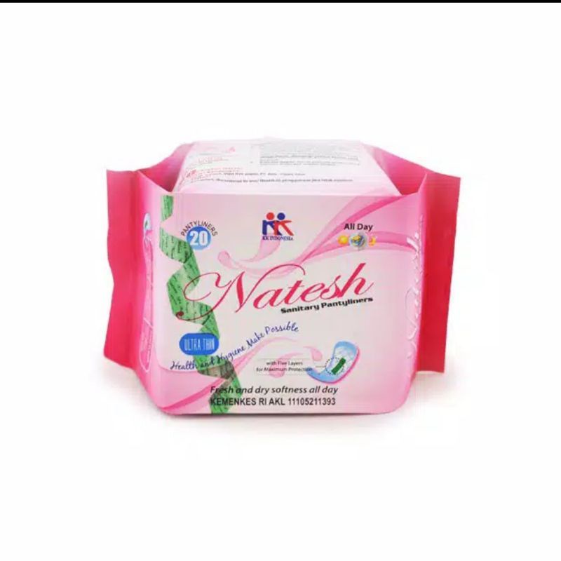 Natesh Pantyliners / Pembalut Siang / Pembalut Natesh