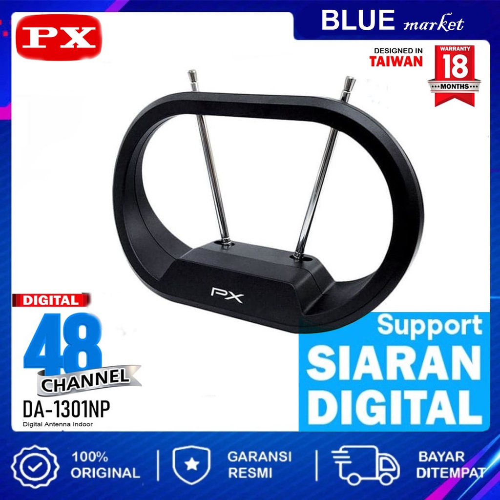 Antena TV Indoor PX DA-1301NP Digital TV DVB-T2 (Garansi 18 Bulan)