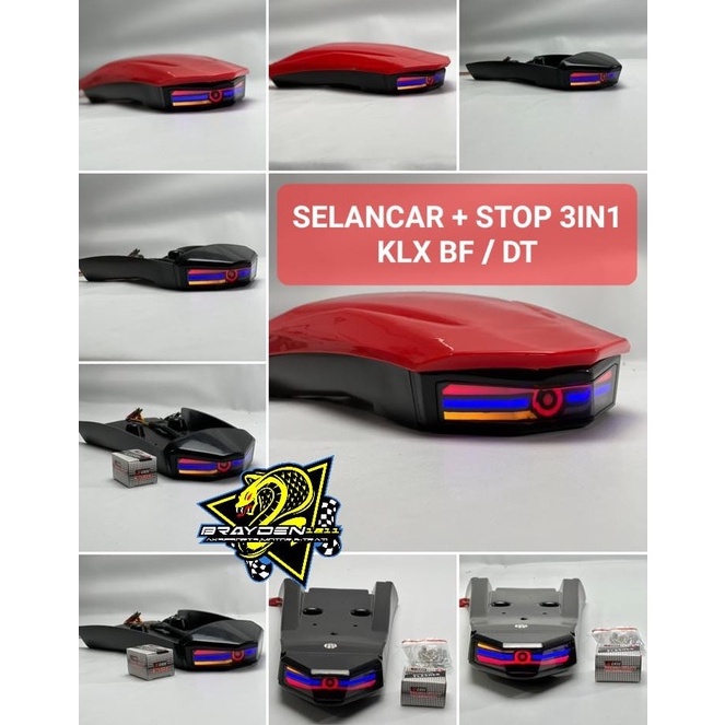 UNDERTRAIL KLX 150/SPAKBOR BELAKANG KLX150/STOP LAMP KLX 150/LAMPU STOP BELAKANG KLX DTRACKER