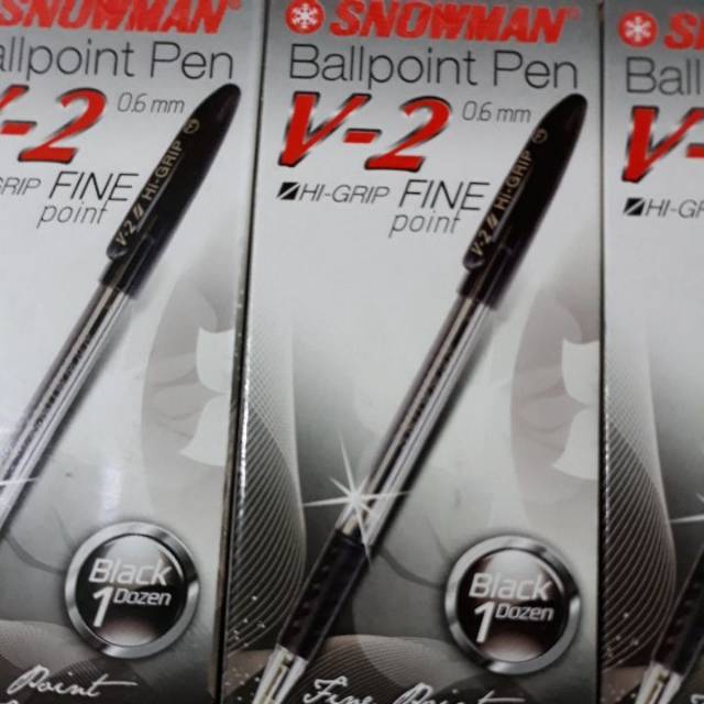 Jual Pulpen snowman V2 hi grip fine point 0.6 mm kode F Ecer