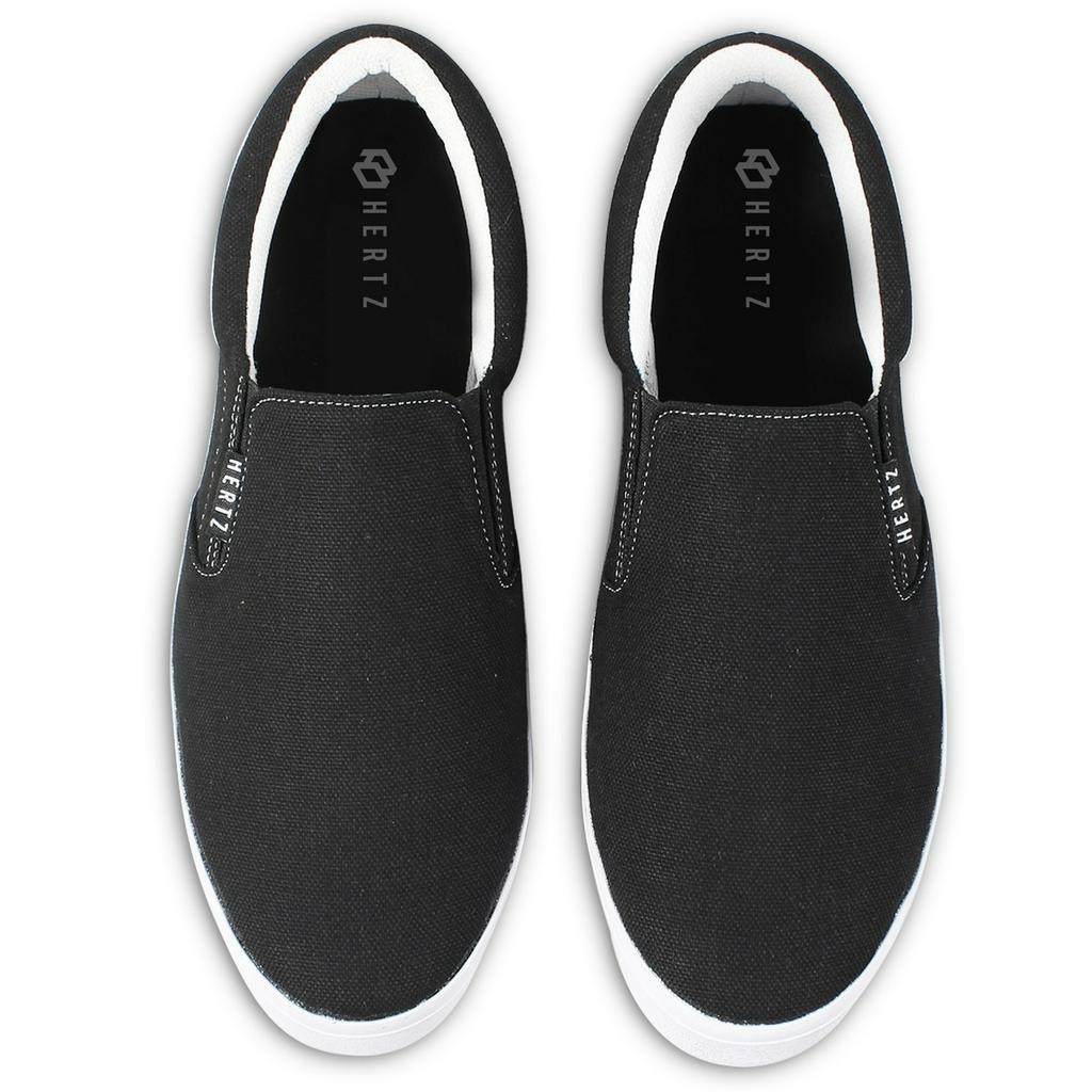 Sepatu Slip On Pria H 3751 AST Brand Hertz Sepatu Casual Kerja Kuliah Hangout Harga Murah Berkualitas Warna Hitam