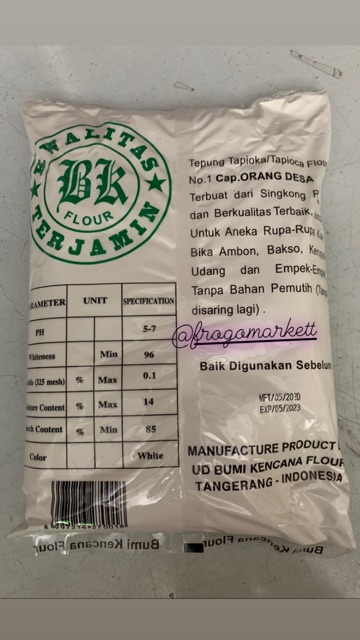 Tepung Tapioka (Tapioca Flour) Cap Orang Desa 1kg