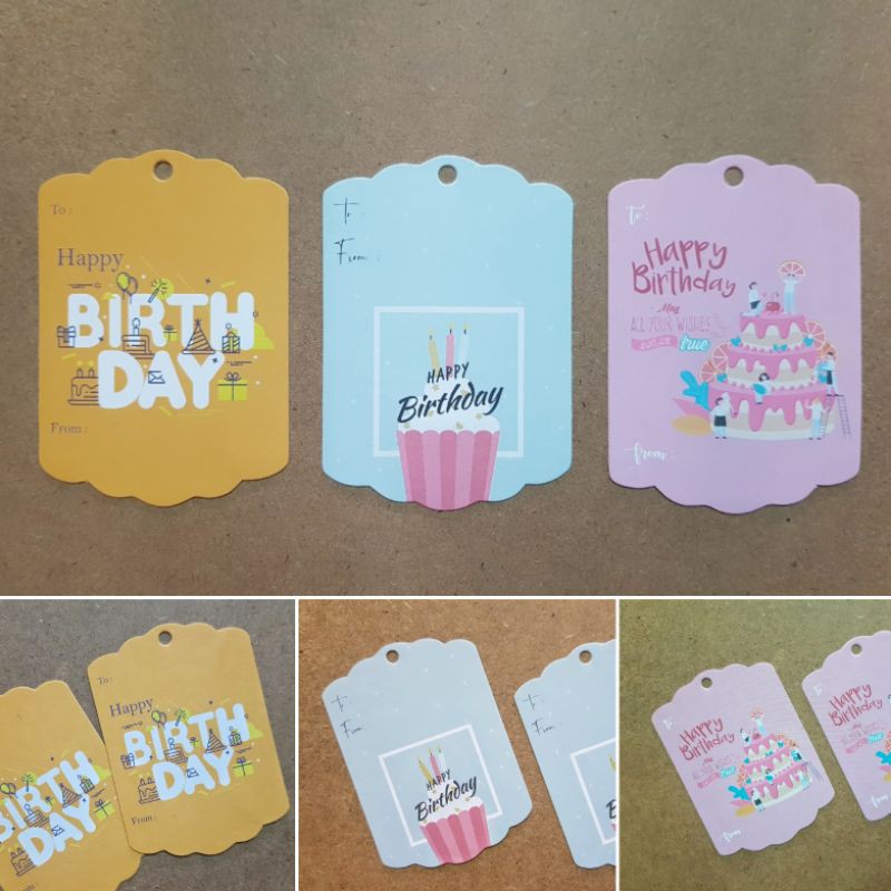 

Birthday Tags II ( 1 pack isi 12 pcs tag )