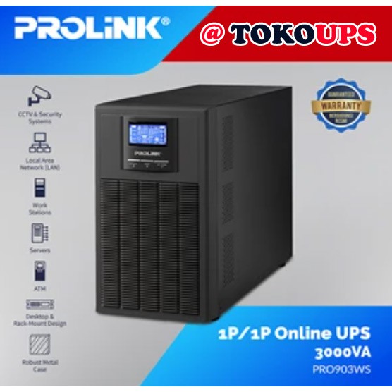 UPS PROLINK PRO903WS 3000VA 2400W AVR 1Phase