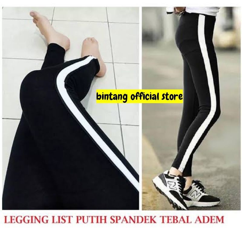 Legging Panjang Stripe Premium