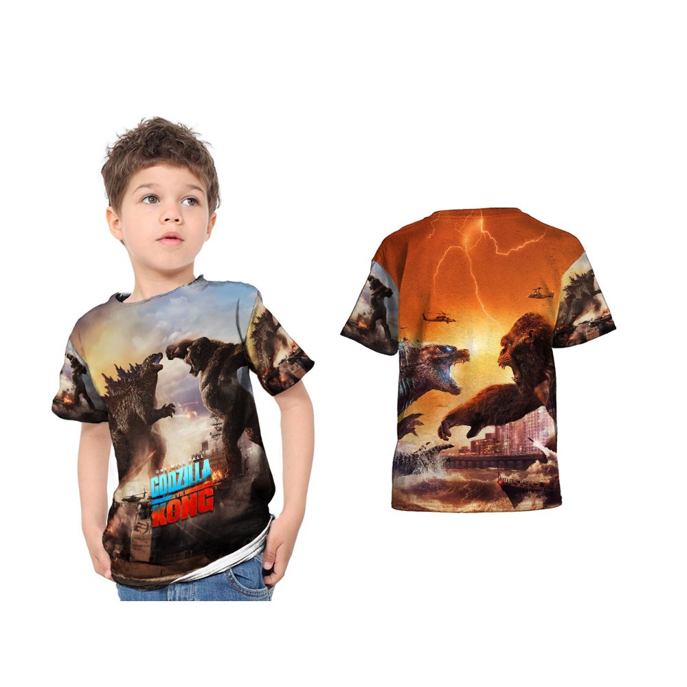 Tshirt Kaos Baju Anak GODZILLA VS KONG 09
