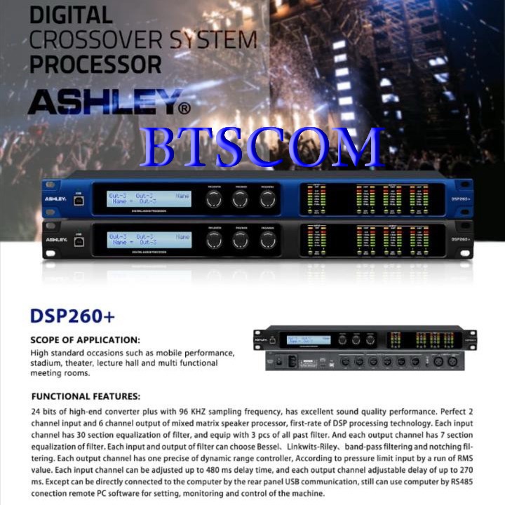 SPEAKER MANAGEMENT ASHLEY DSP260+ ORIGINAL SPEAKER MANAGEMENT ASHLEY DSP260+ HITAM