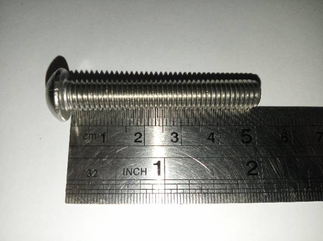 Button L M8 X 50 (5cm) stainless 304