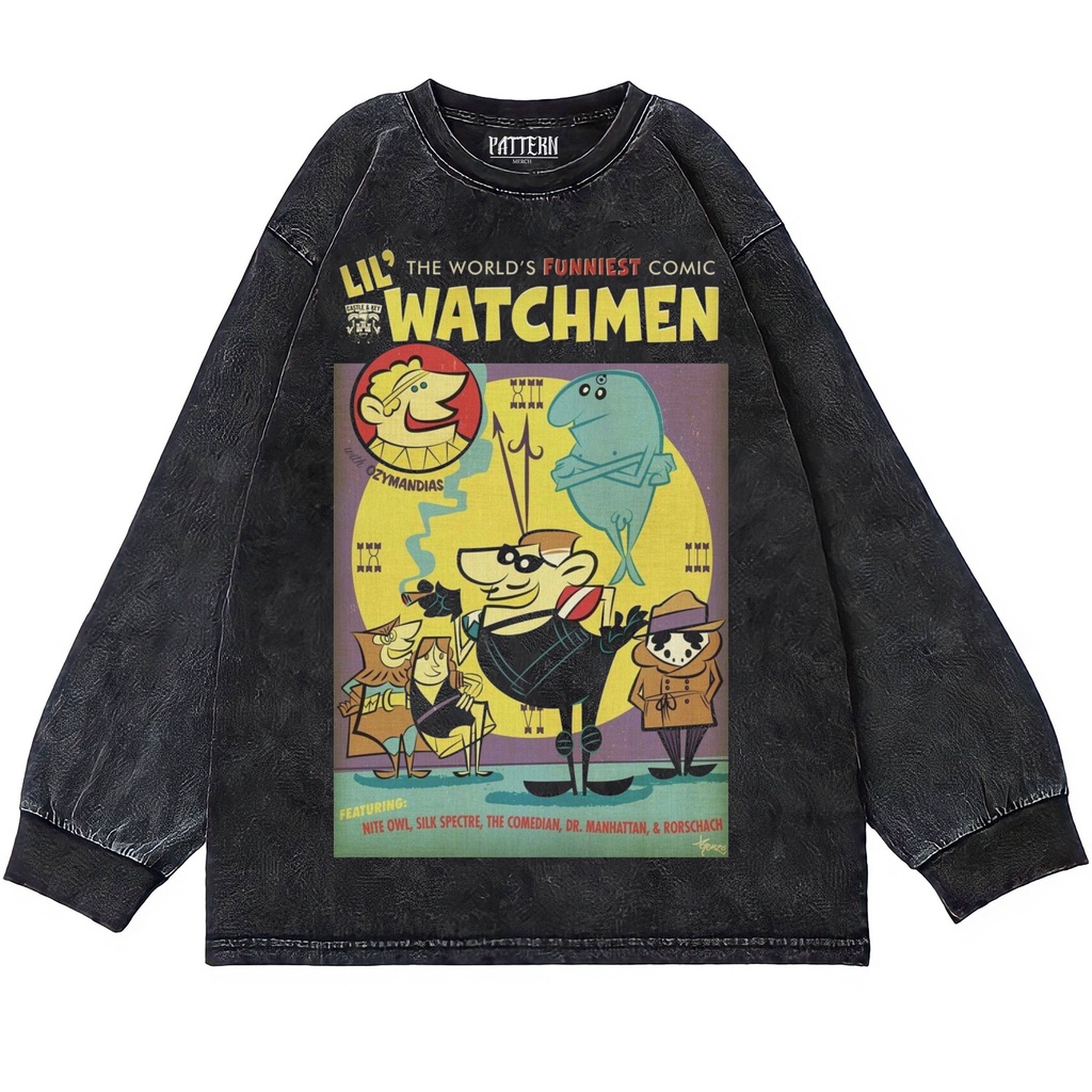 KAOS OVERSIZE | OVERSIZE LONGSLEEVE | T-SHIRT OVERSIZE | WASHING | KAOS LIL WATCHMEN