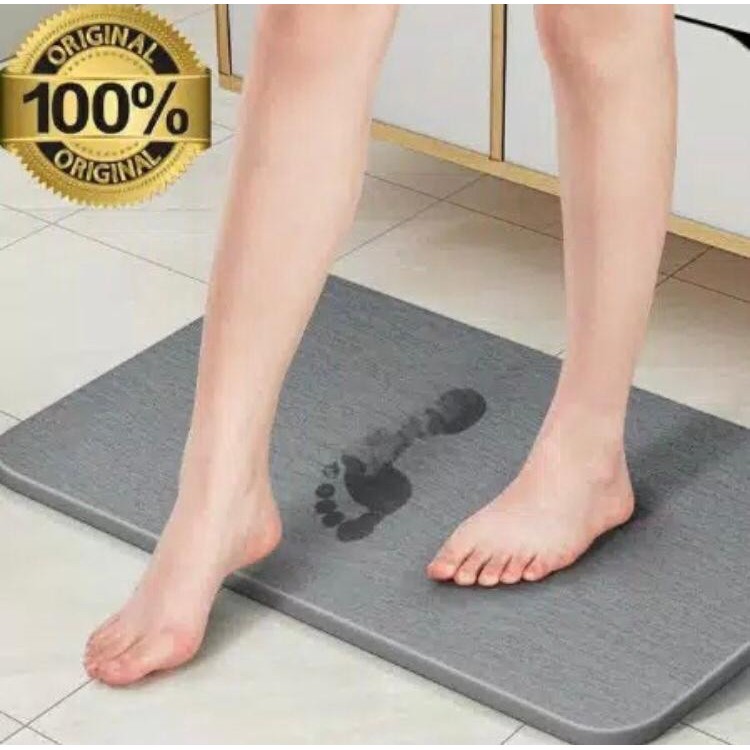 Keset Kamar Mandi / Keset Kaki Ajaib Cepat Kering Anti Bakteri Diatomite Bath Mat