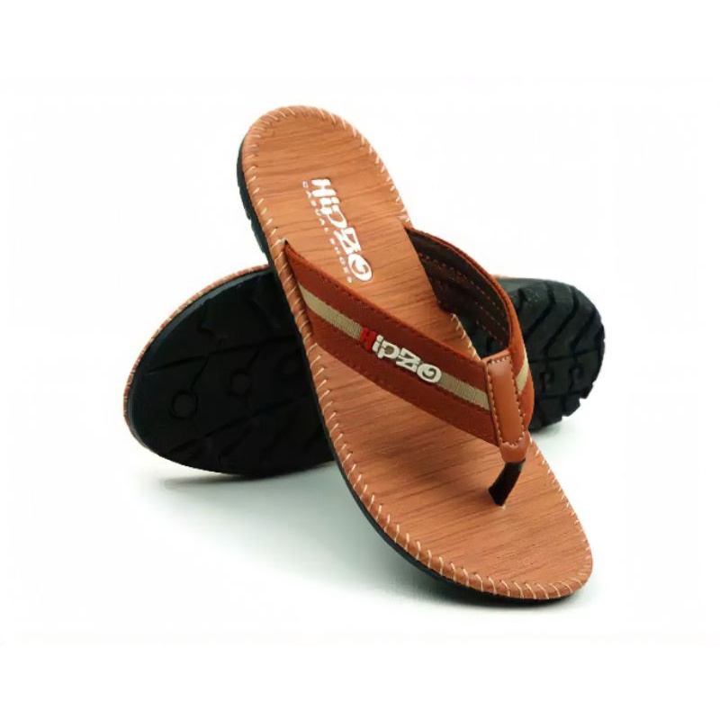 sendal  pria jepit kulit slide casual original Premium grade A terbaru kekinian-3