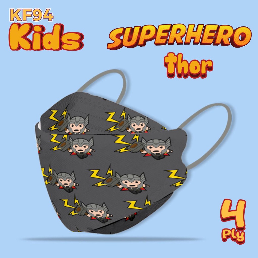 Masker KF 94 Anak Edisi Super HERO PRINCES isi 10pcs