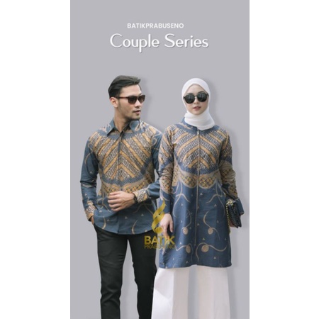 Ulfa dan Lutfi Couple dari Batik Prabuseno Pasangan Ibu Bapak Sarimbit Keluarga Terbaru 2022 Seragam