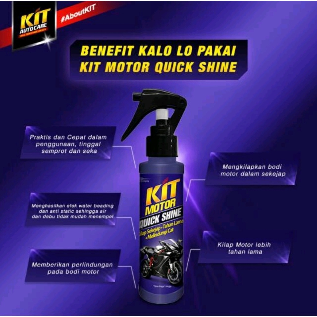 Kit Motor Quick Shine 100ml