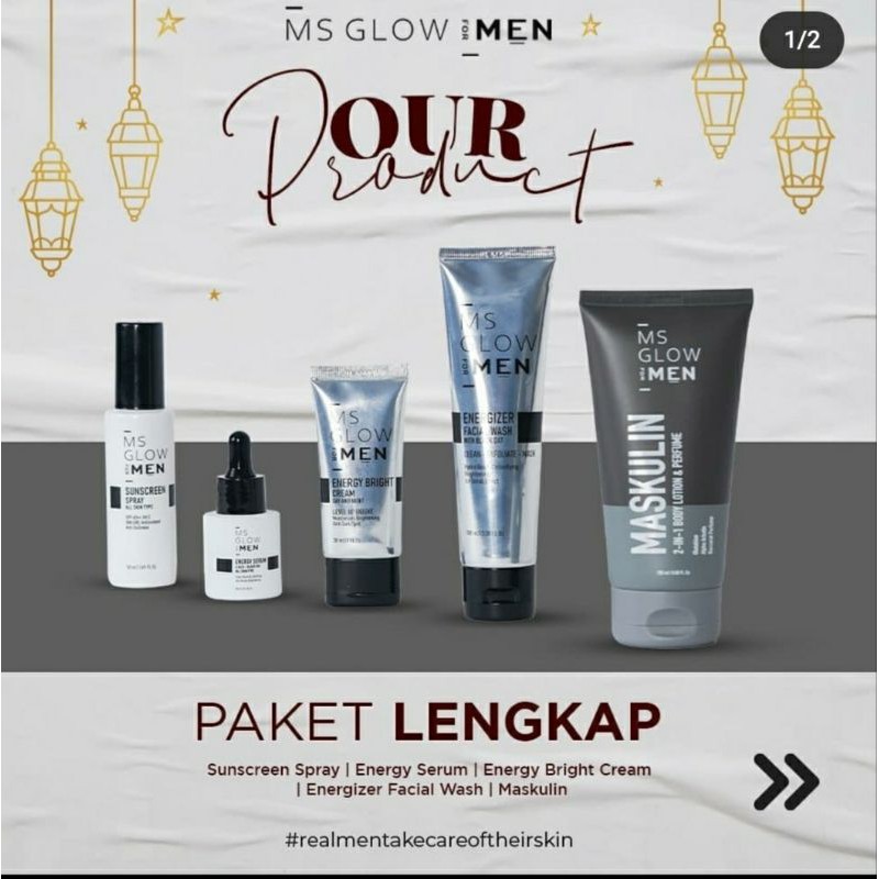 paket lengkap ms glow men