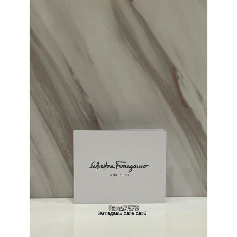 Salvatore ferragamo care card
