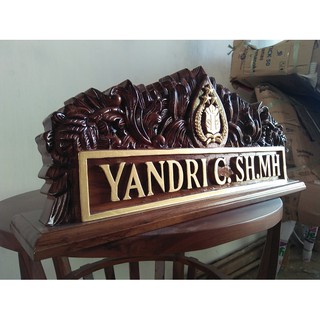 Papan Nama Meja Kantor Ukir Logo Polisi Kejaksaan Papan Nama Meja Kantor Ukir Logo Polisi Kejaksaan
