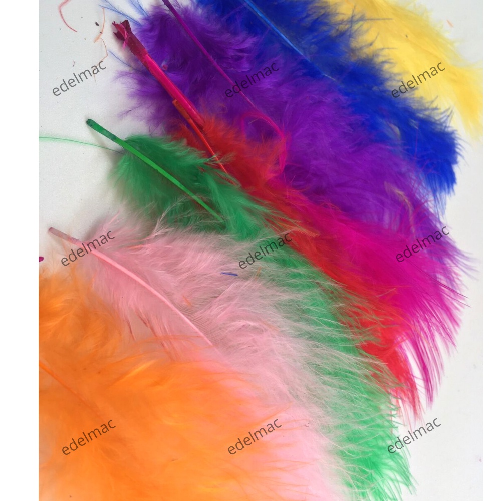 Bulu Ayam Turkey Accessories Dream Catcher Home Decor Chicken Feather Fashion Headdress Carnival Halloween DIY HandCraft