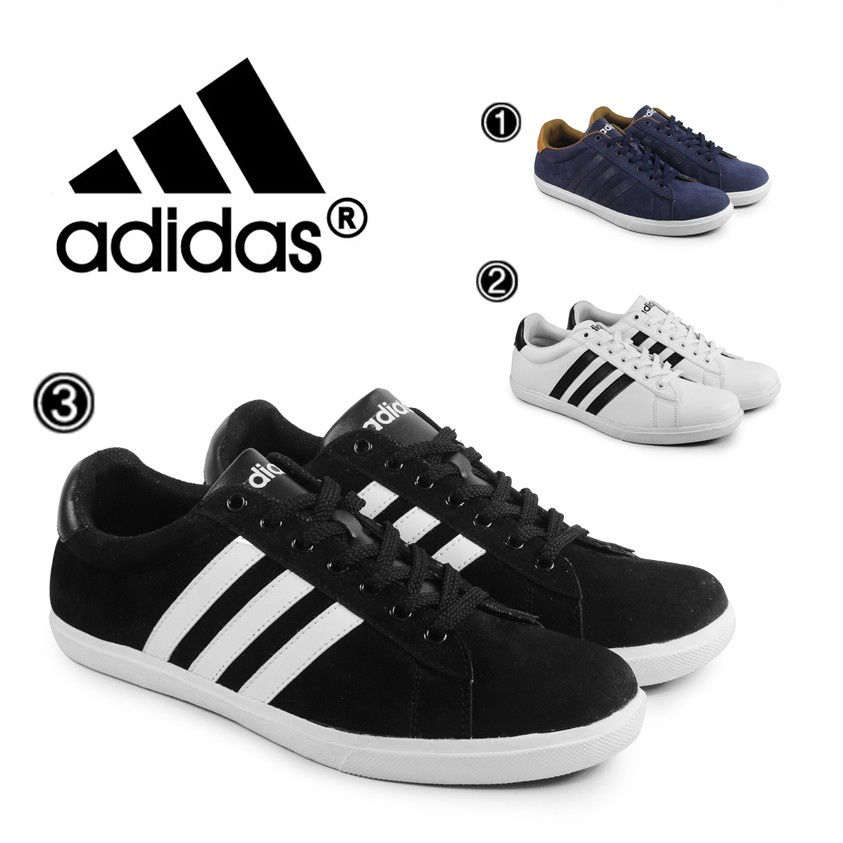 Sepatu Pria Sneakers Adidas derby Sepatu Sneakers Pria Keren Casual - Sepatu Putih Pria Polos Terbaru Warna Hitam Putih Abu Abu Spatu Seoatu Septu Sepqtu Sneaker Snakers Snekers [ COD ] Bayar Di Tempat BEST SELLER AMANAH HELMIWARE