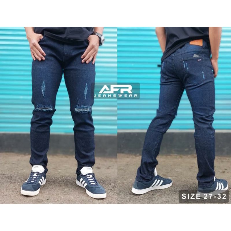 celana jeans pria sobek sobek/celana jeans panjang celana sobek pria /celana jeans