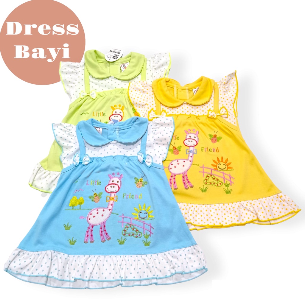 Baju Anak Perempuan Setelan Baju Anak Perempuan Baju Bayi Perempuan | Dress Bayi Perempuan